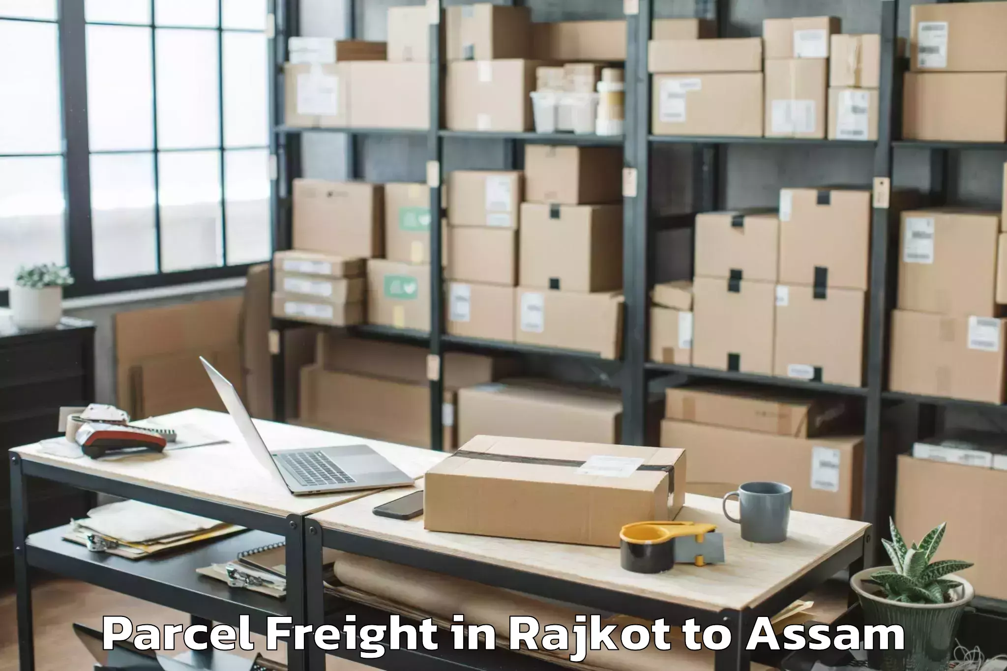 Reliable Rajkot to Borholla Parcel Freight